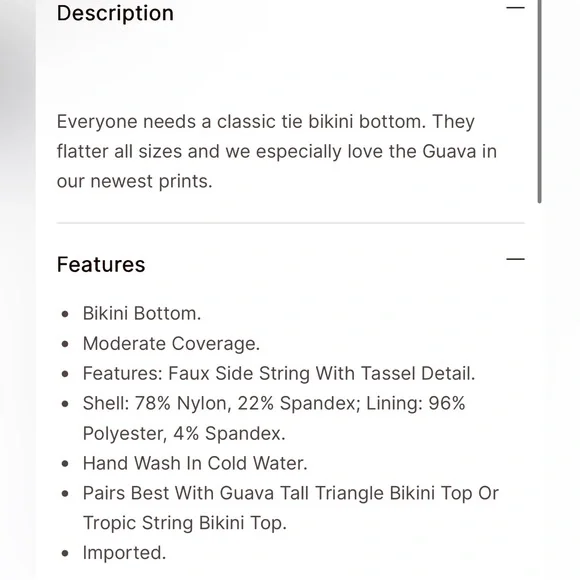 Lilly Pulitzer Guava Bikini Bottom In Light Pascha Pink Aquadesiac NEW WITH TAG - Picture 6 of 7